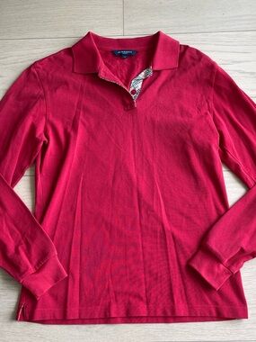Burberry Red long sleeve top